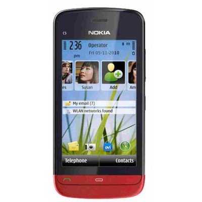 Full Body Housing for Nokia C5-06 Red