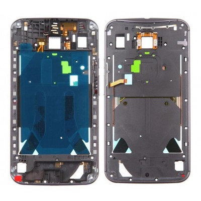 Lcd Frame Middle Chassis For Moto X 2nd Generation Black By - Maxbhi Com