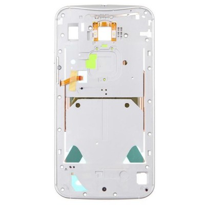 Lcd Frame Middle Chassis For Moto X 2nd Generation White By - Maxbhi Com