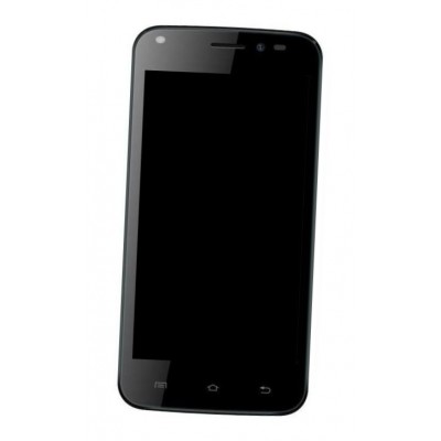 Lcd Frame Middle Chassis For Intex Aqua Q1 Plus Black By - Maxbhi Com