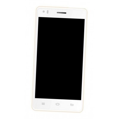 Lcd Frame Middle Chassis For Intex Aqua R4 White By - Maxbhi Com