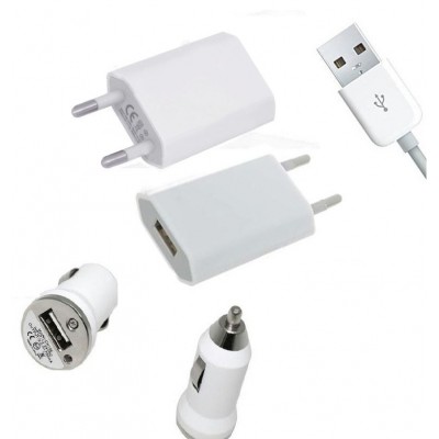 3 in 1 Charging Kit for ZTE Geek V975 with USB Wall Charger, Car Charger & USB Data Cable