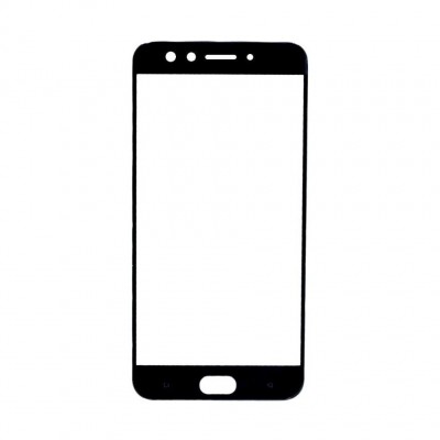Replacement Front Glass For Oppo F3 Plus Black By - Maxbhi Com