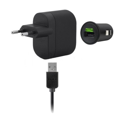 3 in 1 Charging Kit for Apple iPhone with USB Wall Charger, Car Charger & USB Data Cable