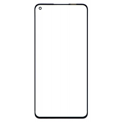 Replacement Front Glass For Oppo Reno7 Pro 5g Black By - Maxbhi Com