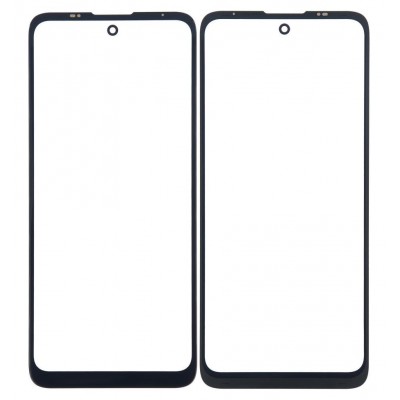 Replacement Front Glass For Motorola Moto E30 Black By - Maxbhi Com