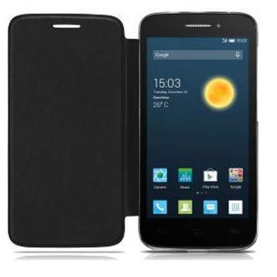 Flip Cover for Alcatel Pop 2 (4.5) Dual SIM - Volcano Black