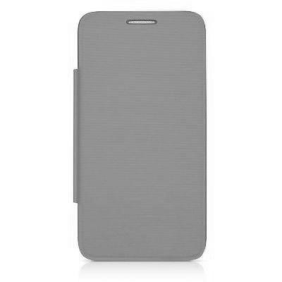 Flip Cover For Alcatel Pop D5 Grey By - Maxbhi Com