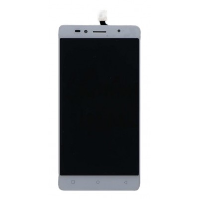 Lcd With Touch Screen For Intex Aqua Shine 4g White By - Maxbhi Com