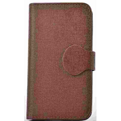 Flip Cover for Hi-Tech Amaze S200 - Brown