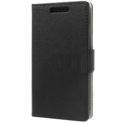 Flip Cover for Huawei Ascend G6 4G - Black & Rosy Brown Sides Color