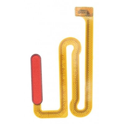 Fingerprint Sensor Flex Cable For Samsung Galaxy A12 Red By - Maxbhi Com