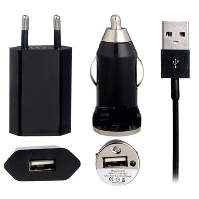 3 in 1 Charging Kit for Samsung E251 with USB Wall Charger, Car Charger & USB Data Cable