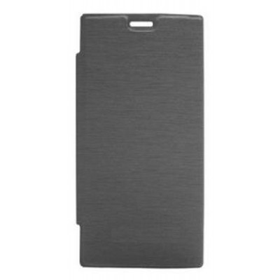 Flip Cover for Intex Aqua 4x - Grey
