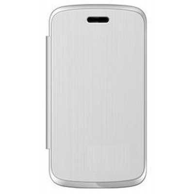 Flip Cover for Intex Aqua Marvel Plus - White