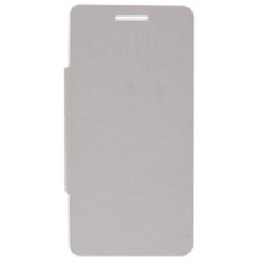 Flip Cover for Intex Aqua Slice - White