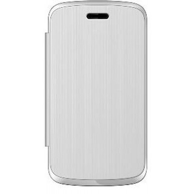 Flip Cover for Intex Aqua T2 - White
