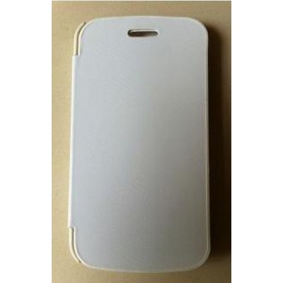 Flip Cover for Intex Aqua Wonder Quad Core - White