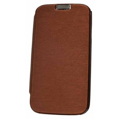 Flip Cover for Lava 3G 402 - Brown
