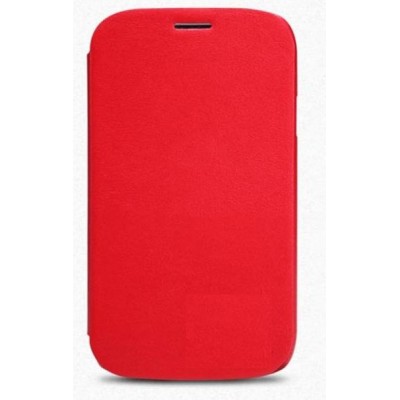 Flip Cover for Lava 3G 402 - Red