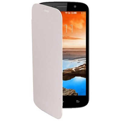 Flip Cover for Karbonn A1 Plus Duple - White