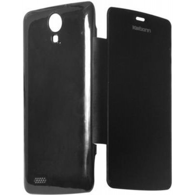 Flip Cover for Karbonn A19 - Black