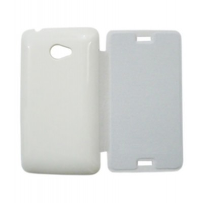 Flip Cover for Lava Iris 360 Music - White