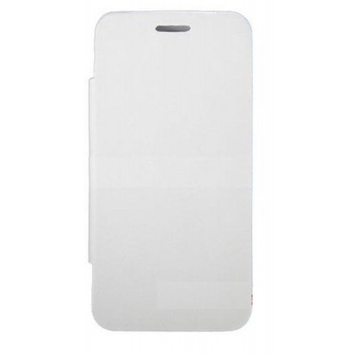 Flip Cover for Lava Iris 456 - White