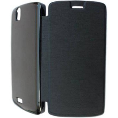 Flip Cover for Lava Iris Selfie 50 - Black