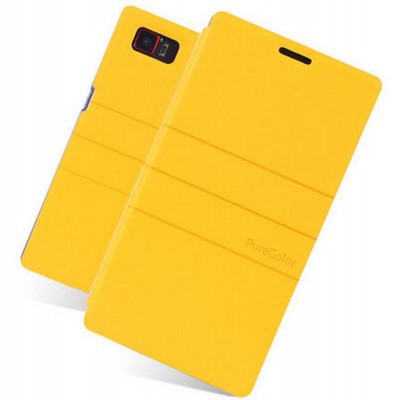 Flip Cover for Lenovo K920 - Yellow