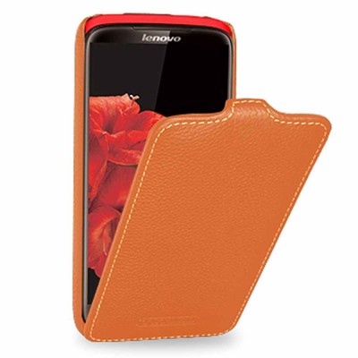 Flip Cover for Lenovo S820 - Orange