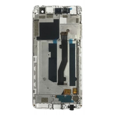 Lcd With Touch Screen For Zte Blade V8 Mini Silver By - Maxbhi Com