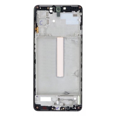 Lcd Frame Middle Chassis For Samsung Galaxy M52 5g Black By - Maxbhi Com