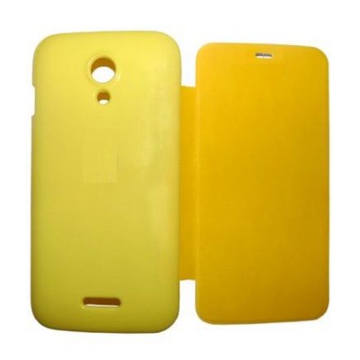 Flip Cover for Micromax A114 Canvas 2.3 - Yellow