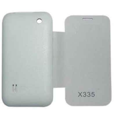Flip Cover for Micromax X335 - White