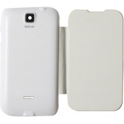 Flip Cover for Micromax A54 Smarty 3.5 - White
