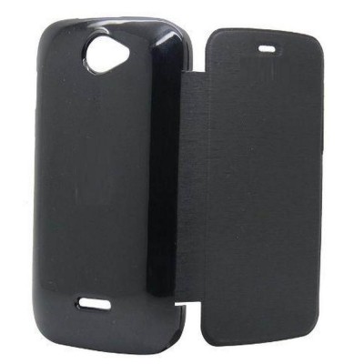 Flip Cover for Micromax Bolt A47 - Black