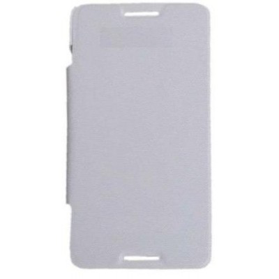 Flip Cover for Micromax Bolt AD4500 - White