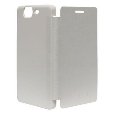 Flip Cover for Micromax Canvas Duet AE90 - White