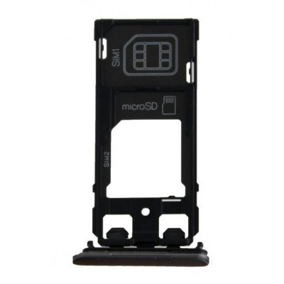 Sim Card Holder Tray For Sony Xperia Xz2 Compact Black - Maxbhi Com