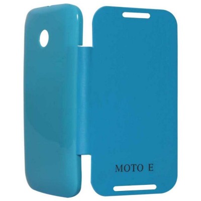 Flip Cover for Motorola Moto E Dual TV XT1025 with Digital TV - Blue