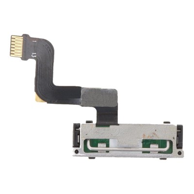 Home Button Complete For Blackberry Key2 Silver By - Maxbhi Com