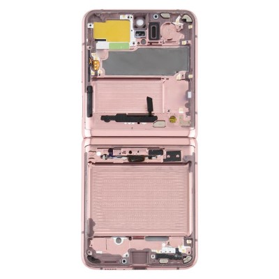 Lcd Frame Middle Chassis For Samsung Galaxy Z Flip 5g Bronze By - Maxbhi Com