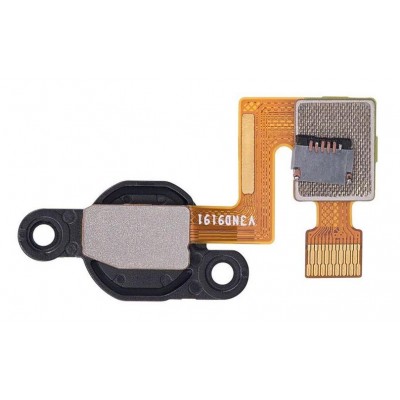 Fingerprint Sensor Flex Cable For Motorola Moto Z4 Black By - Maxbhi Com