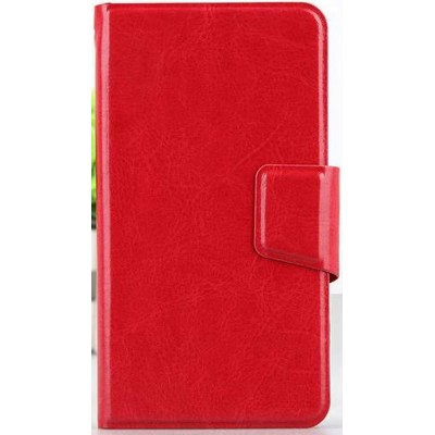Flip Cover for Prestigio MultiPhone 5450 Duo - Black & Red