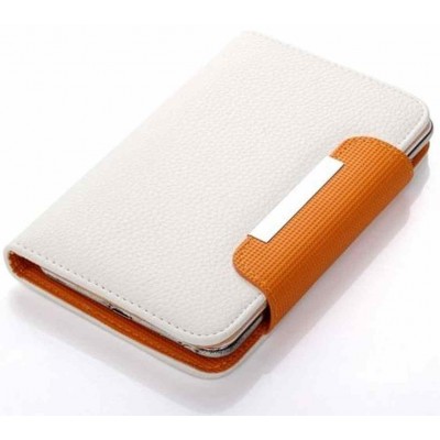 Flip Cover for Prestigio MultiPhone 8400 Duo - White