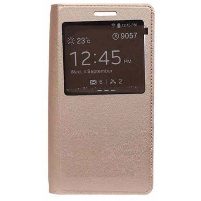 Flip Cover for Samsung E500HQ - Gold