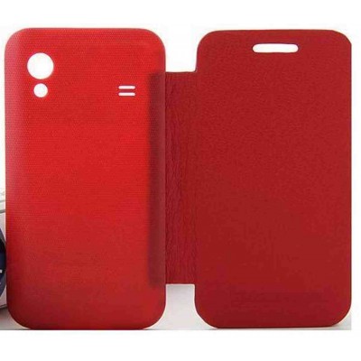 Flip Cover for Samsung Galaxy Ace S5830I - Red