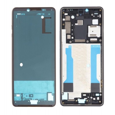 Lcd Frame Middle Chassis For Sony Xperia 10 Iii White By - Maxbhi Com