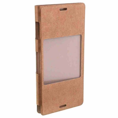 Flip Cover for Sony Xperia Z3 Dual D6633 - Copper